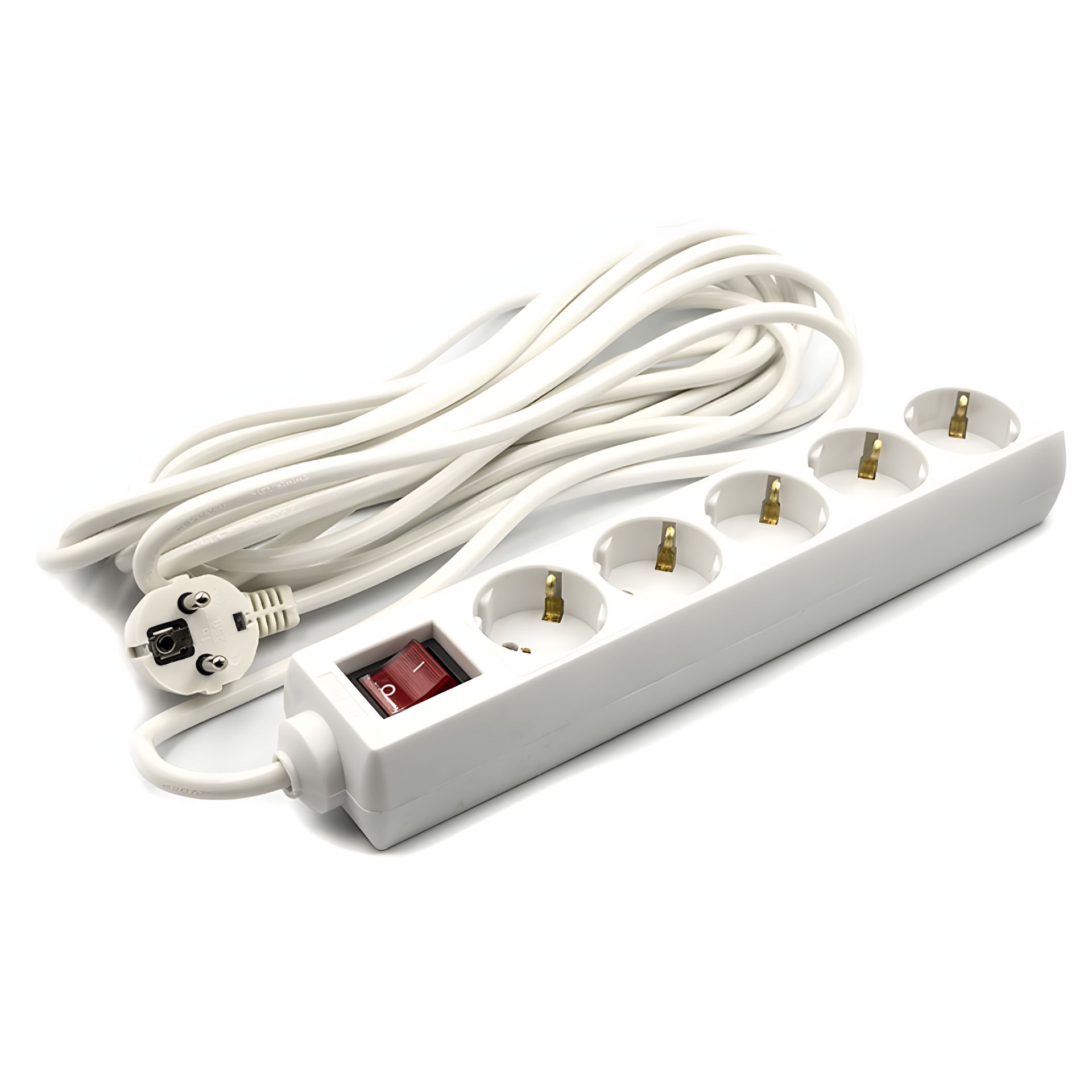 Фильтр сетевой PowerPlant 7 м, 3x1.0мм2, 8А, стандарт еврозеток, 5 розеток (JY-1052/7) Фильтр сетевой PowerPlant 7 м, 3x1.0мм2, 8А, стандарт еврозеток, 5 розеток (JY-1052/7)