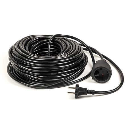 Подовжувач PowerPlant 30 м, 2x1.5мм2, 10А, чорний (JY-3021/30) Подовжувач PowerPlant 30 м, 2x1.5мм2, 10А, чорний (JY-3021/30)