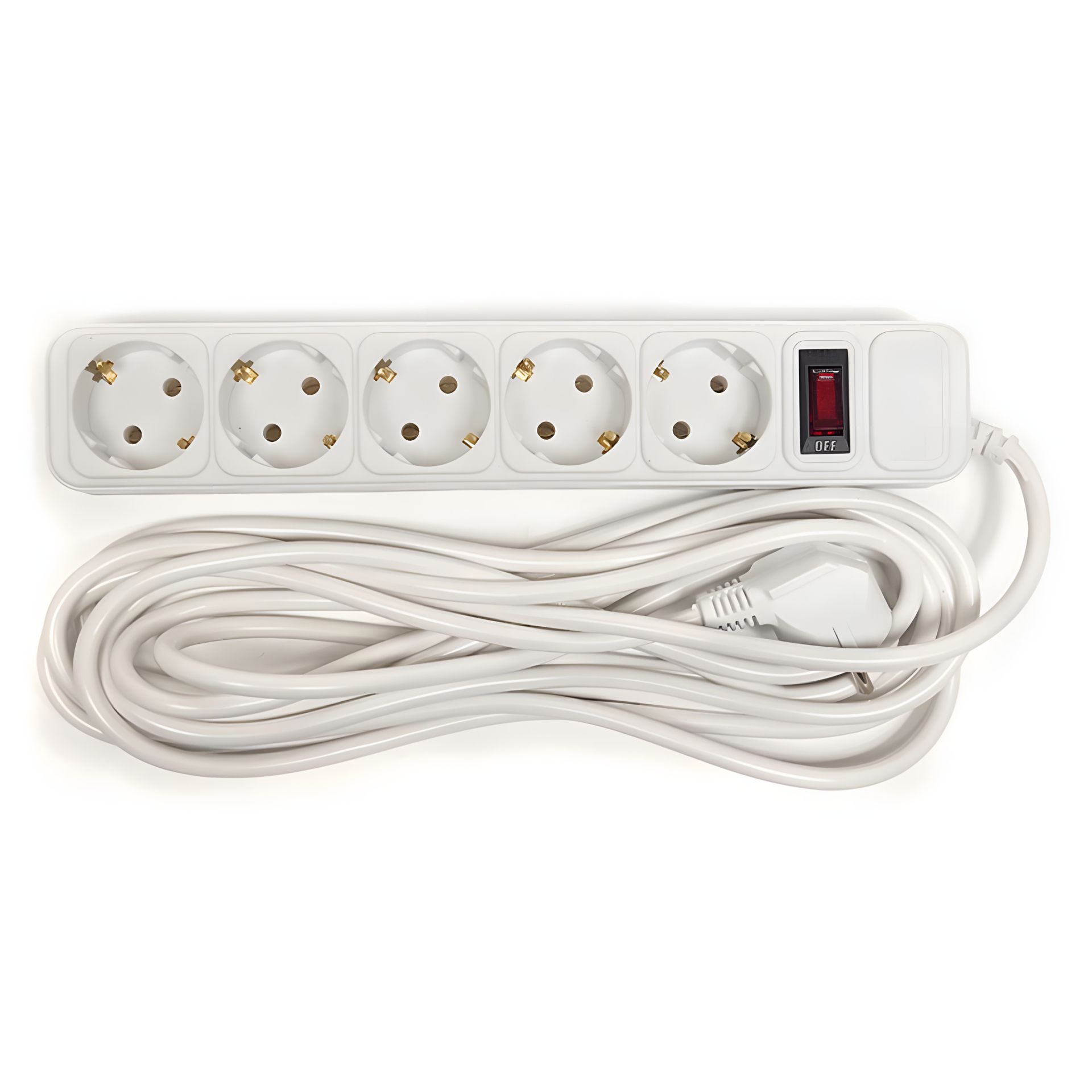 Сетевой фильтр PowerPlant на 5 розеток, евростандарт, длина 7 м (JY-1056/7) Сетевой фильтр PowerPlant на 5 розеток, евростандарт, длина 7 м (JY-1056/7)