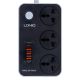 Удлинитель сетевой LDNIO SC3412 3 порта, 2м, PD, 3USB QC 3.0 38W черный Удлинитель сетевой LDNIO SC3412 3 порта, 2м, PD, 3USB QC 3.0 38W черный