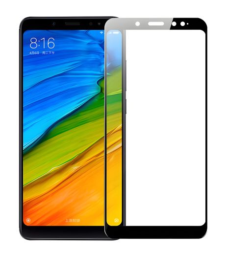 Полное защитное стекло экрана PowerPlant для Xiaomi Note 5 Pro Redmi, черное