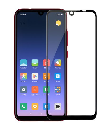 Защитное стекло PowerPlant для Xiaomi Redmi Note 7 Pro Full screen, Black