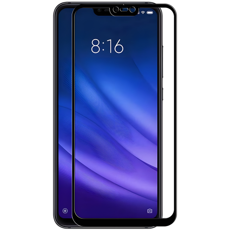 Полное защитное стекло для Xiaomi Mi 8 Lite, черное от PowerPlant