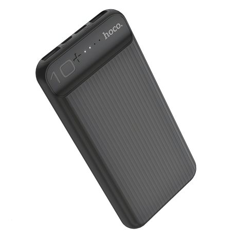 Повербанк Hoco J52 New joy (10000 mAh / Out: 2USB 5V/2A / In: Type-C, micro-USB 5V/2A ) с LED индикатором, Чёрный Повербанк Hoco J52 New joy (10000 mAh / Out: 2USB 5V/2A / In: Type-C, micro-USB 5V/2A ) с LED индикатором, Чёрный