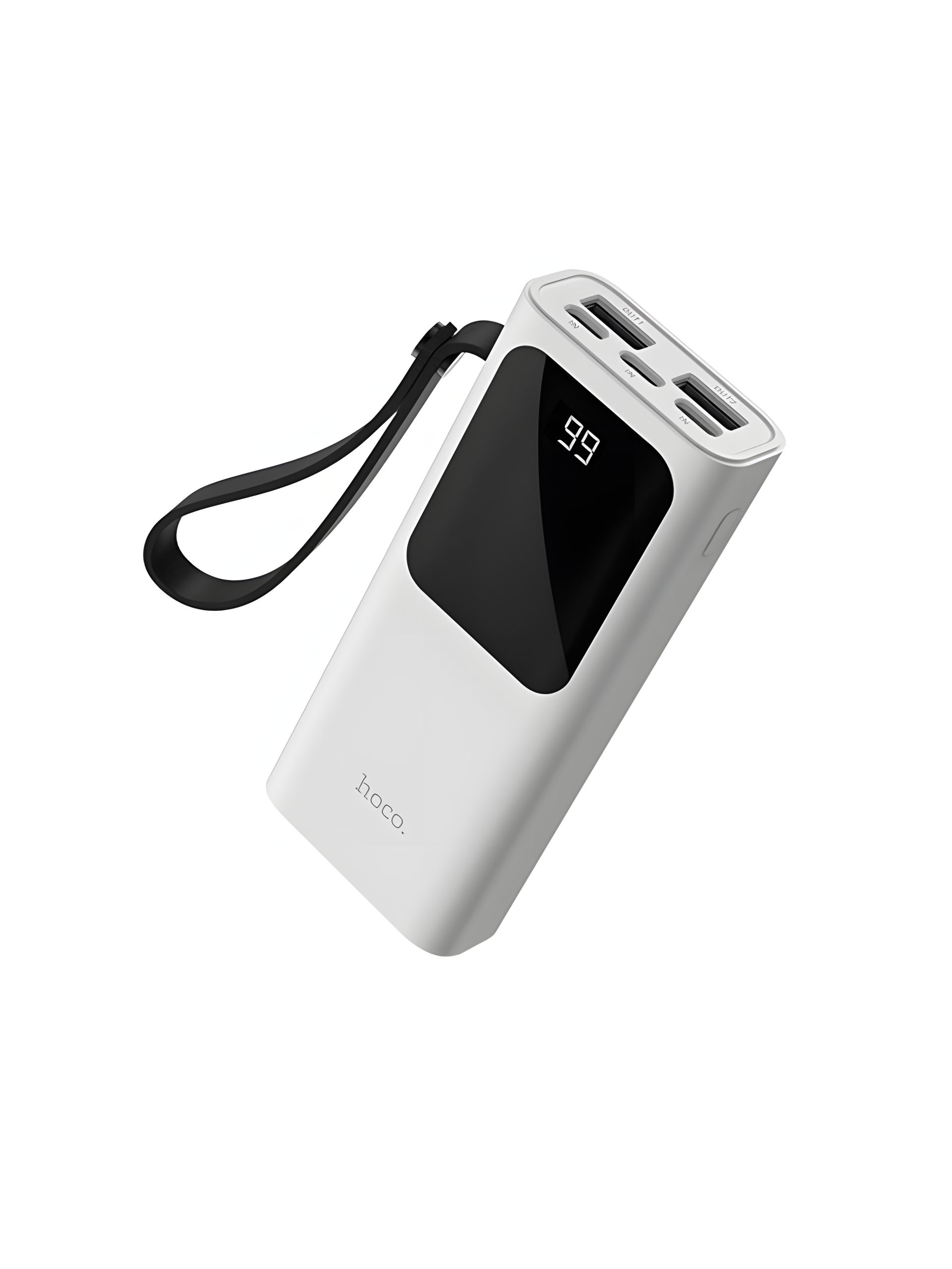 Повербанк Hoco J41 Treasure Mobile (10000 mAh / Out: 2USB 5V/2A / In: Type-C, Lightning, micro-USB 5V/2A ) с LED индикатором, Белый Повербанк Hoco J41 Treasure Mobile (10000 mAh / Out: 2USB 5V/2A / In: Type-C, Lightning, micro-USB 5V/2A ) с LED индикатором, Белый