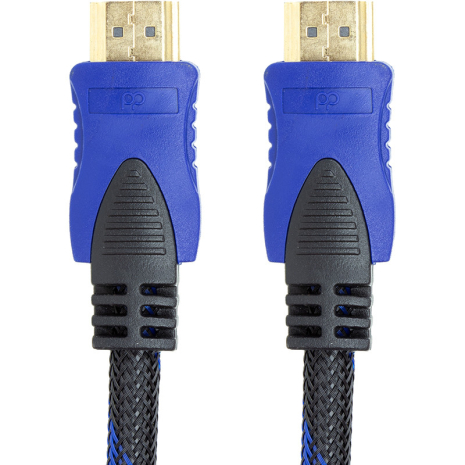 Видео кабель PowerPlant HDMI - HDMI, 3м, позолоченные коннекторы, 1.3V, Nylon, Double ferrites