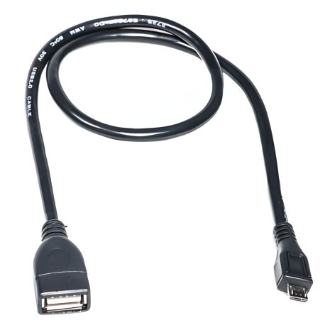 PowerPlant OTG Cable USB 2.0 AF - Micro, 0.5м