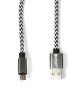 USB 2.0 AM/Micro B Cable PowerPlant, двосторонній, 1м, сірий