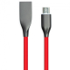Кабель PowerPlant USB - microUSB, 2м, силікон, червоний Кабель PowerPlant USB - microUSB, 2м, силікон, червоний
