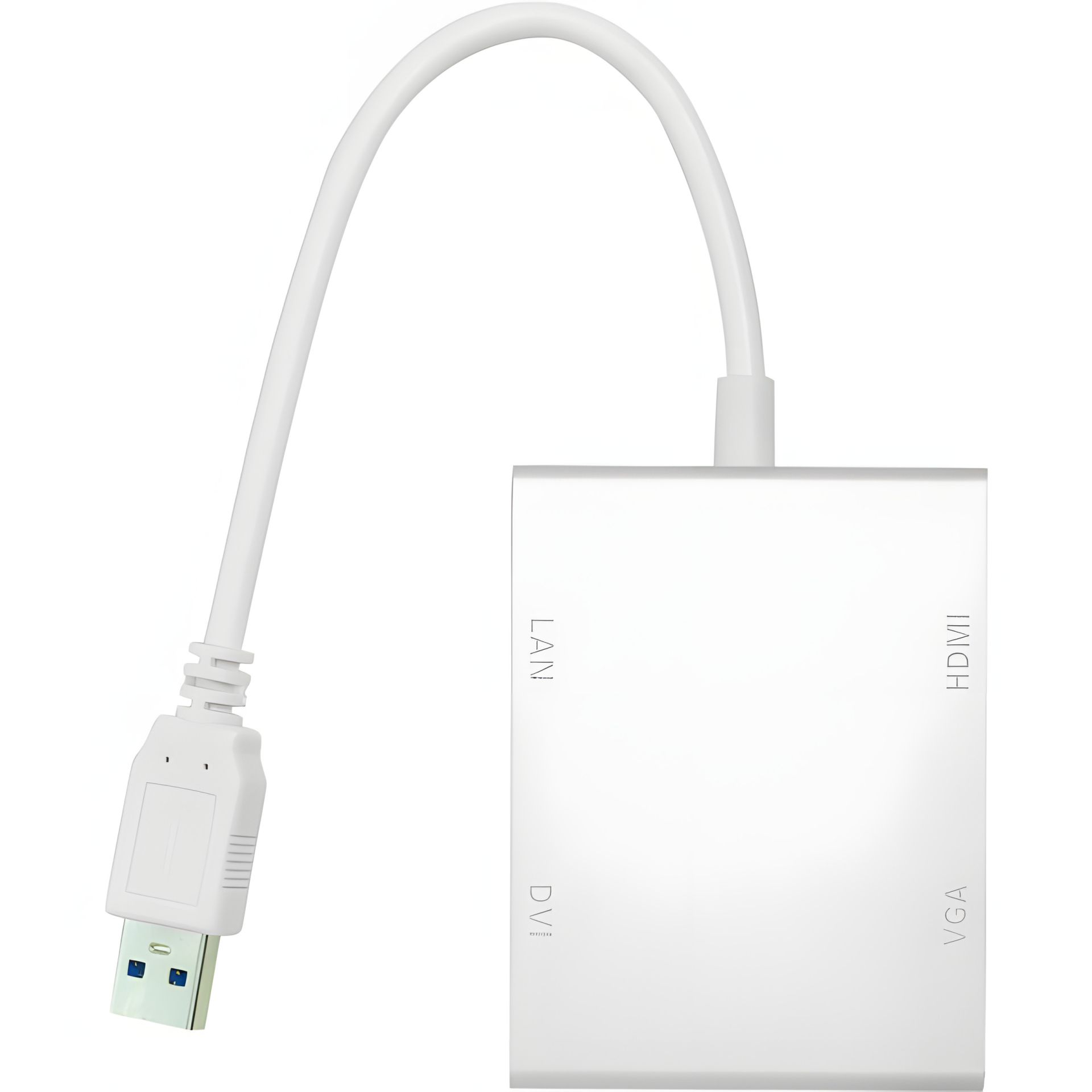 Комбо-переходник PowerPlant USB 3.0 - HDMI, DVI, VGA, RJ45 Gigabit Ethernet Комбо-переходник PowerPlant USB 3.0 - HDMI, DVI, VGA, RJ45 Gigabit Ethernet
