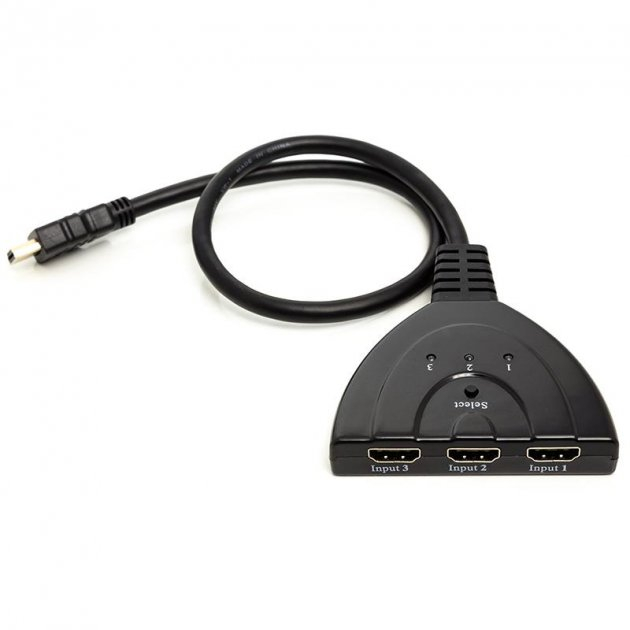 Переходник PowerPlant с переключателем HDMI - HDMI 3x1 Переходник PowerPlant с переключателем HDMI - HDMI 3x1