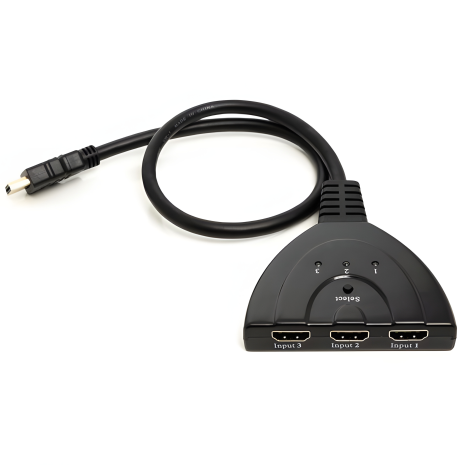 HDMI-коммутатор PowerPlant с переключателем 3x1