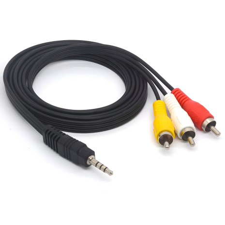 3RCA Jacks to 3RCA Plugs