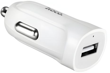 Hoco Z2 Авто ЗУ White + USB - Lightning (1.5A)