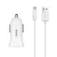Car Charger Hoco Z2 White + USB Cable MicroUSB (1.5A)