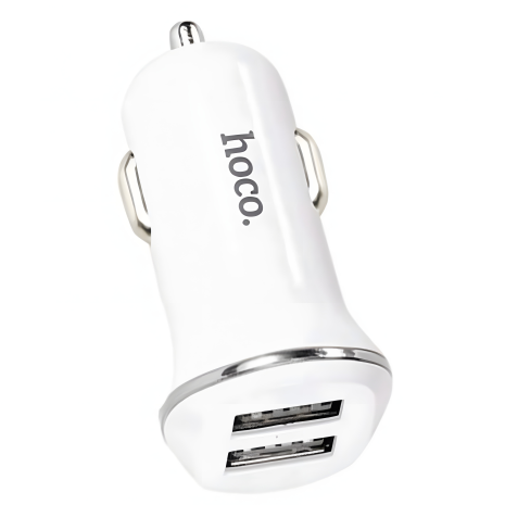 Hoco Z1 Авто ЗУ 2USB White (2.1A)