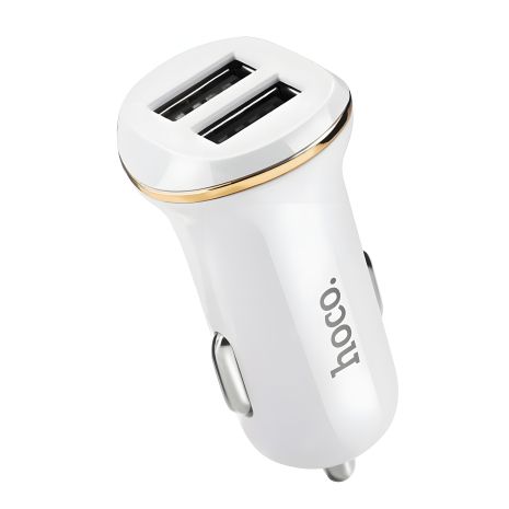 Автомобільне ЗУ Hoco Z1 2USB White + USB Cable iPhone 6 (2.1A) Автомобільне ЗУ Hoco Z1 2USB White + USB Cable iPhone 6 (2.1A)