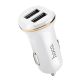Автомобільне ЗУ Hoco Z1 2USB White + USB Cable iPhone 6 (2.1A)