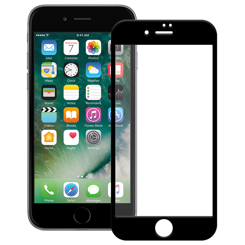 Захисне скло Full screen PowerPlant для Apple iPhone 7, Black Захисне скло Full screen PowerPlant для Apple iPhone 7, Black