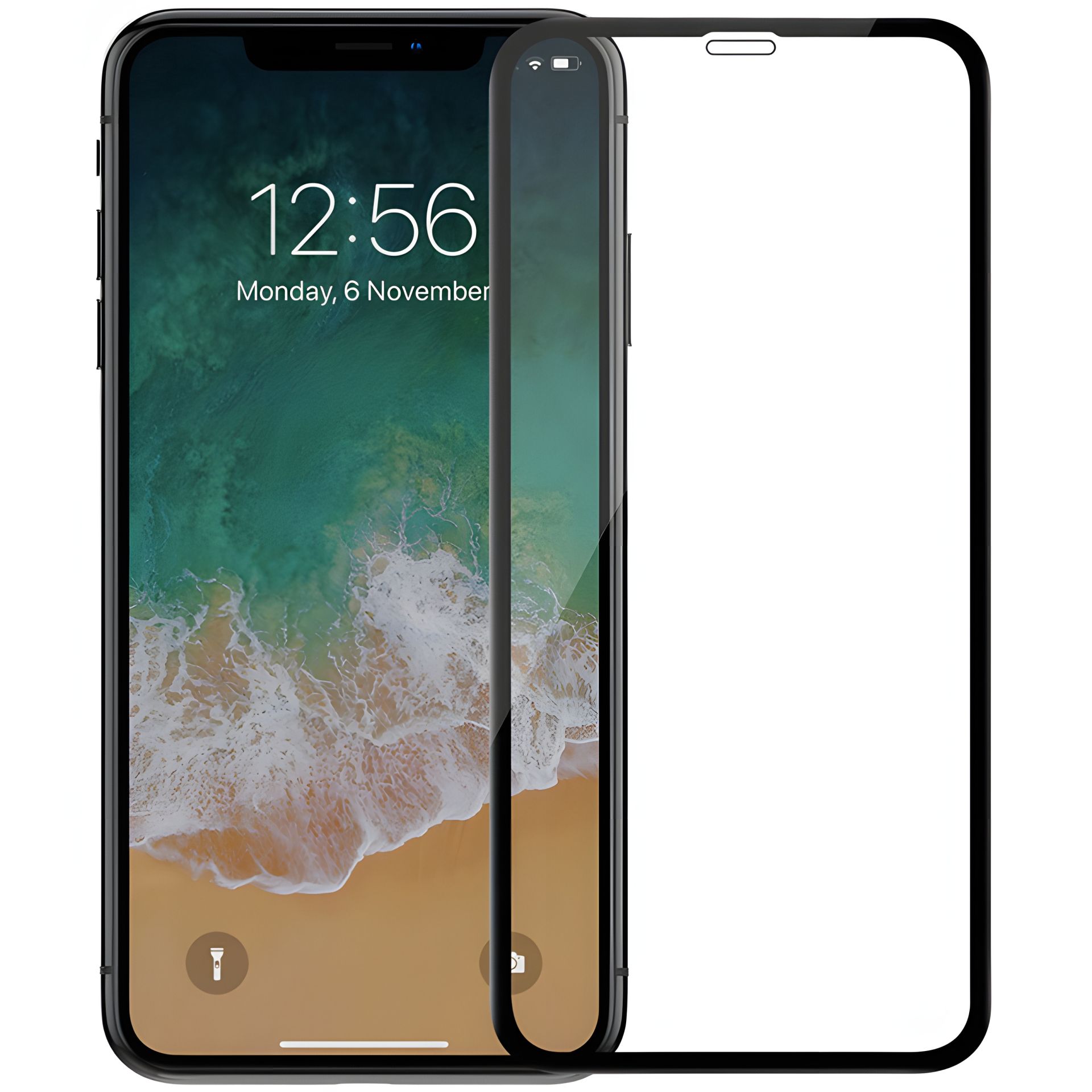 Полное защитное стекло PowerPlant для iPhone XS Apple (Черное) Полное защитное стекло PowerPlant для iPhone XS Apple (Черное)