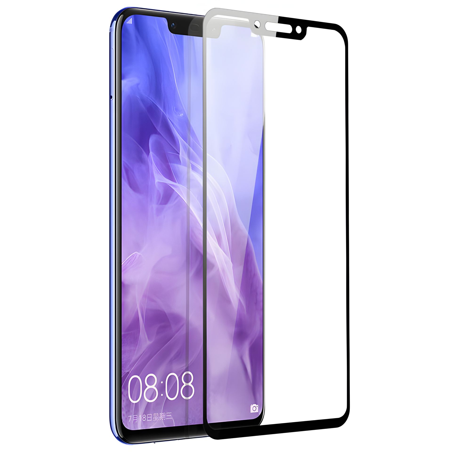 Захисне скло PowerPlant для Huawei P Smart Plus (чорне) Захисне скло PowerPlant для Huawei P Smart Plus (чорне)