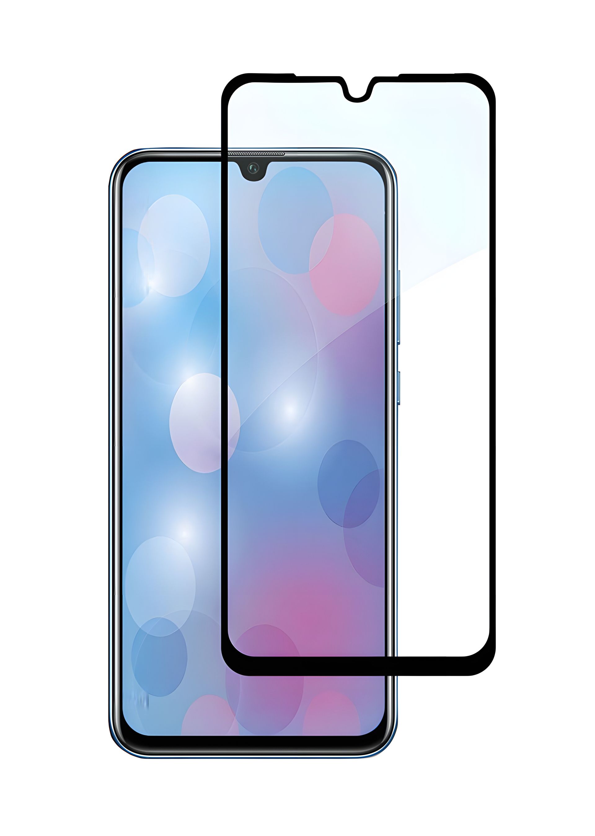 Захисне скло Full screen PowerPlant для Huawei P30, чорне Захисне скло Full screen PowerPlant для Huawei P30, чорне