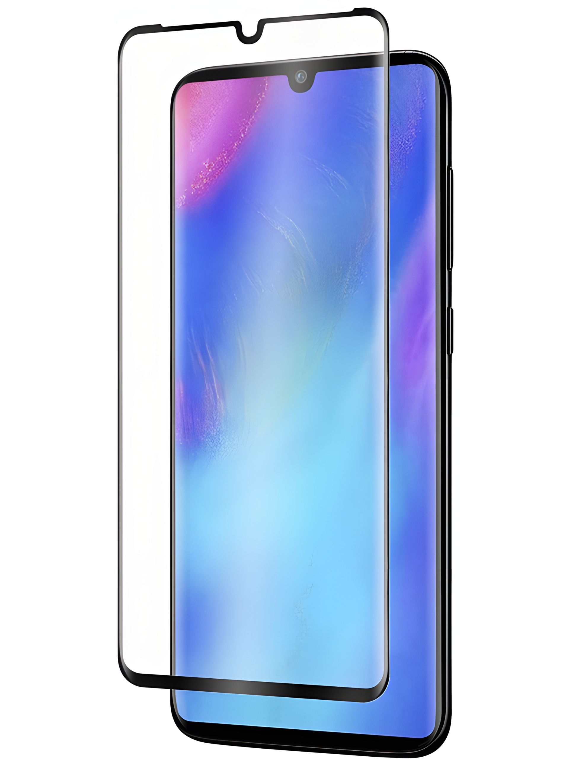 Защитное стекло Full screen PowerPlant для Huawei P30 Pro, Black Защитное стекло Full screen PowerPlant для Huawei P30 Pro, Black
