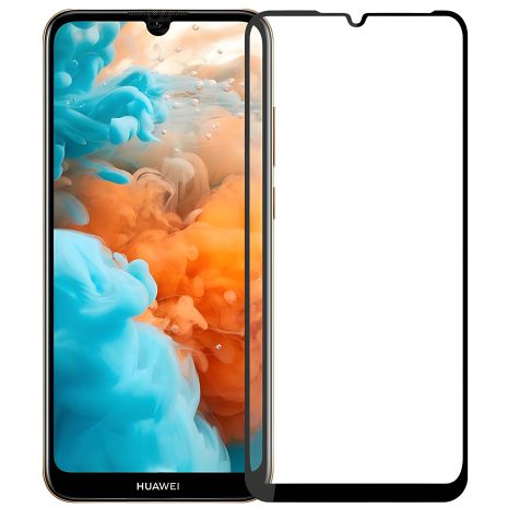 Захисне скло Full screen PowerPlant для Huawei Y7 (2019), Black