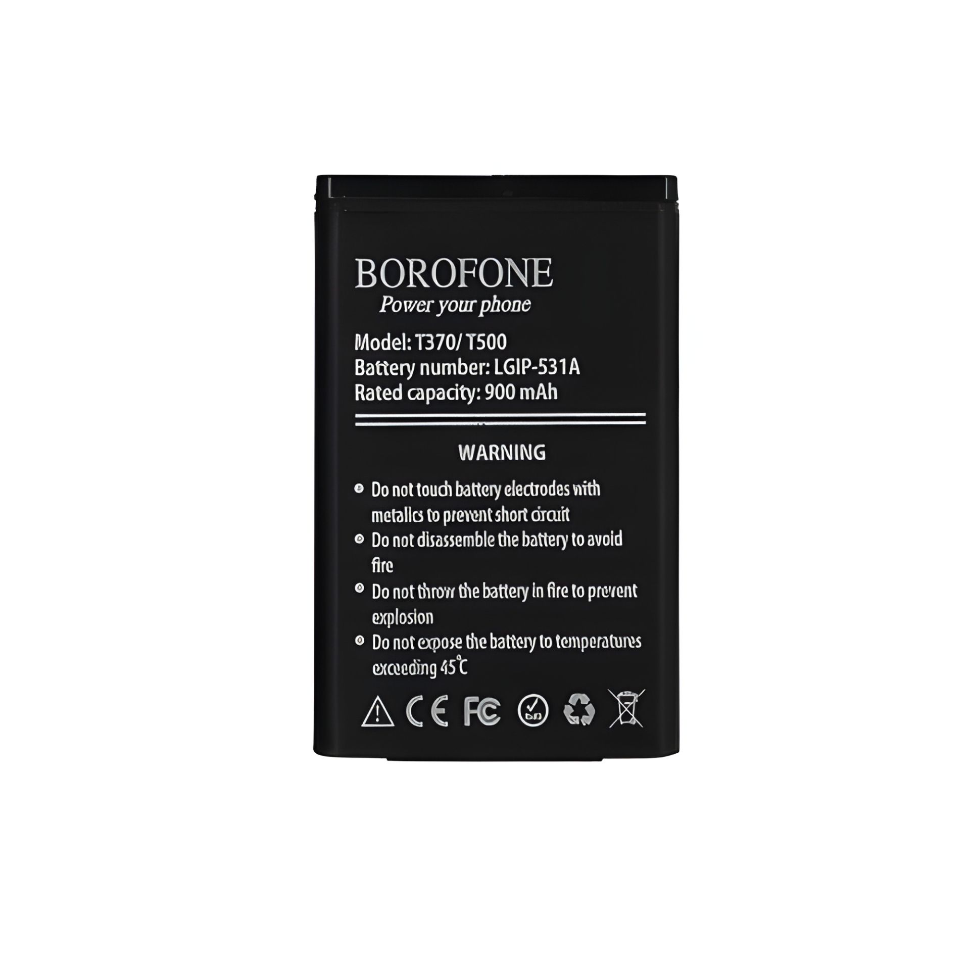 Акумулятор Borofone LG T370 (LGIP-531A) Акумулятор Borofone LG T370 (LGIP-531A)