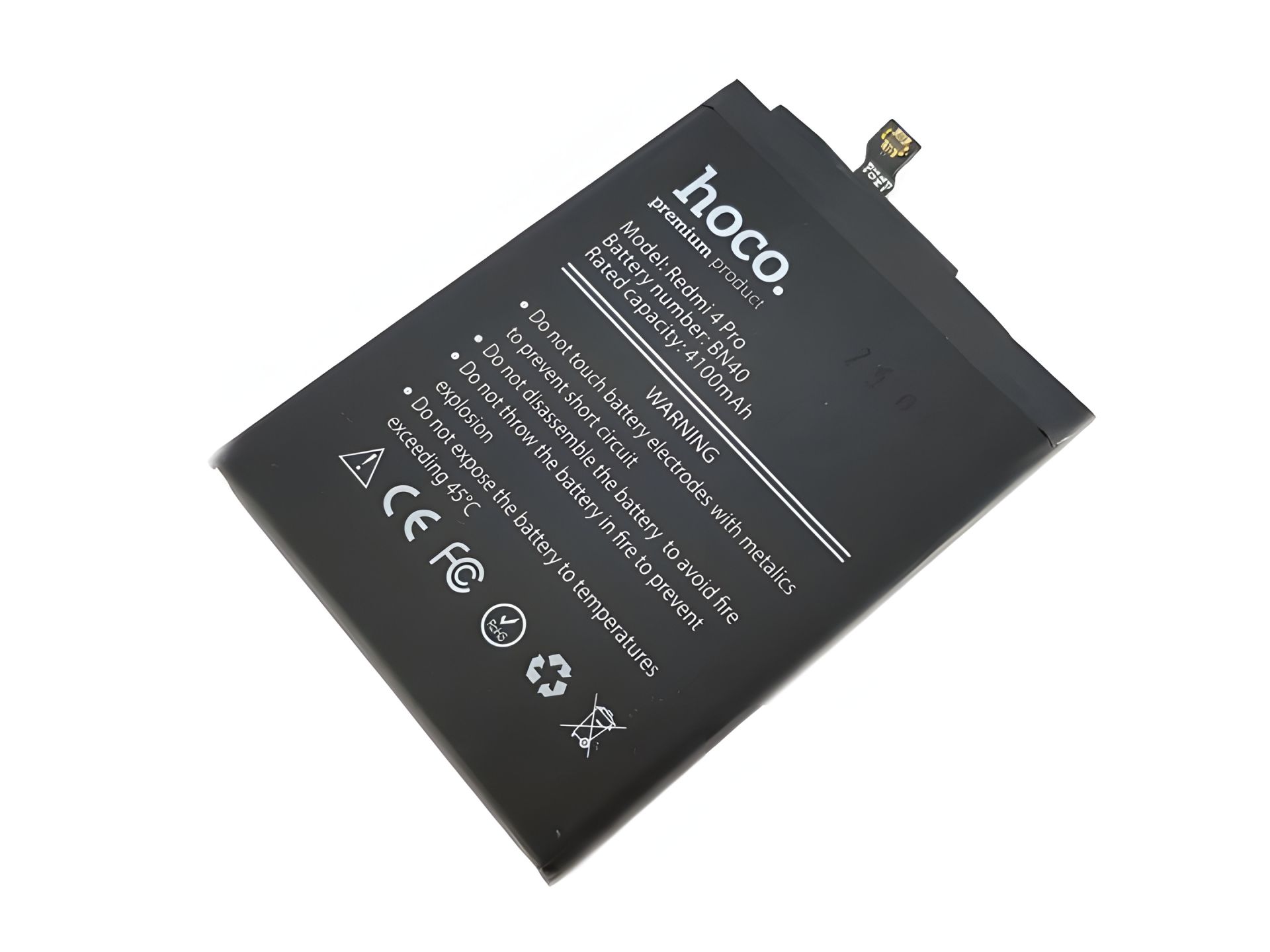 Аккумулятор Hoco Xiaomi BN40 Redmi 4 Pro / Redmi 4 Prime 4100 mAh Аккумулятор Hoco Xiaomi BN40 Redmi 4 Pro / Redmi 4 Prime 4100 mAh