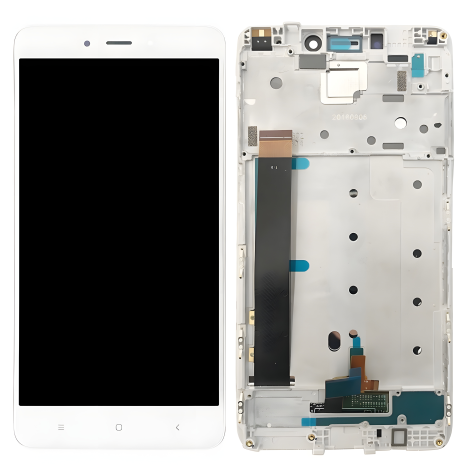 Білий сенсорний Дисплей (LCD) для Xiaomi Redmi Note 4 + рамка