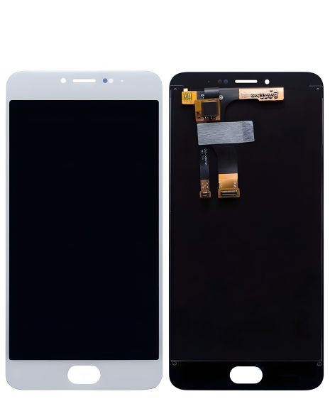 Meizu M3 Note (M681H/M681Q/M681C) білий дисплей з сенсором (LCD)