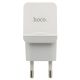Зарядний пристрій Hoco C27A (1USB/2.4A) White