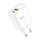 Зарядний пристрій Hoco C57A Speed charger (Power Delivery, QC3.0, 1USB, 3.1A) White