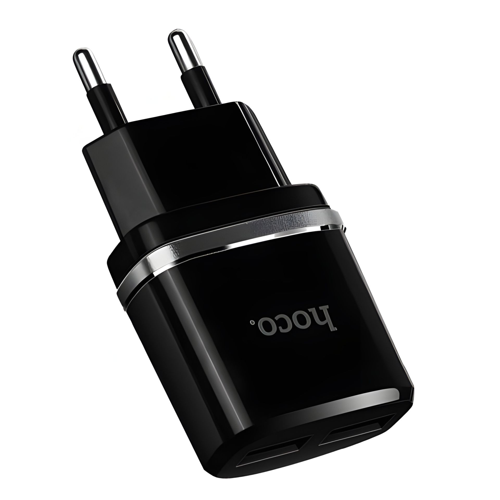 Hoco C12 зарядное устройство 2 USB 2.4A, черное Hoco C12 зарядное устройство 2 USB 2.4A, черное