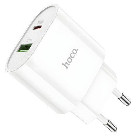 Зарядний пристрій Hoco C95A Lineal PD 20W+QC3.0 White Зарядний пристрій Hoco C95A Lineal PD 20W+QC3.0 White