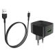 Зарядний пристрій Hoco C70A Cutting-Edge QC3.0 3A 18W Black + Cable Micro