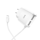 Зарядний пристрій Hoco C59A Mega joy 2USB 2.4A white + Cable Lightning Зарядний пристрій Hoco C59A Mega joy 2USB 2.4A white + Cable Lightning