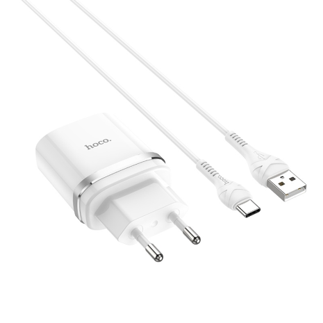 Зарядний пристрій Hoco C12Q QC3.0 18W Type-C White