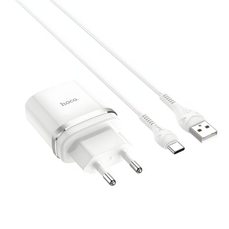 Пристрій зарядний Hoco C12Q QC3.0 18W Type-C White