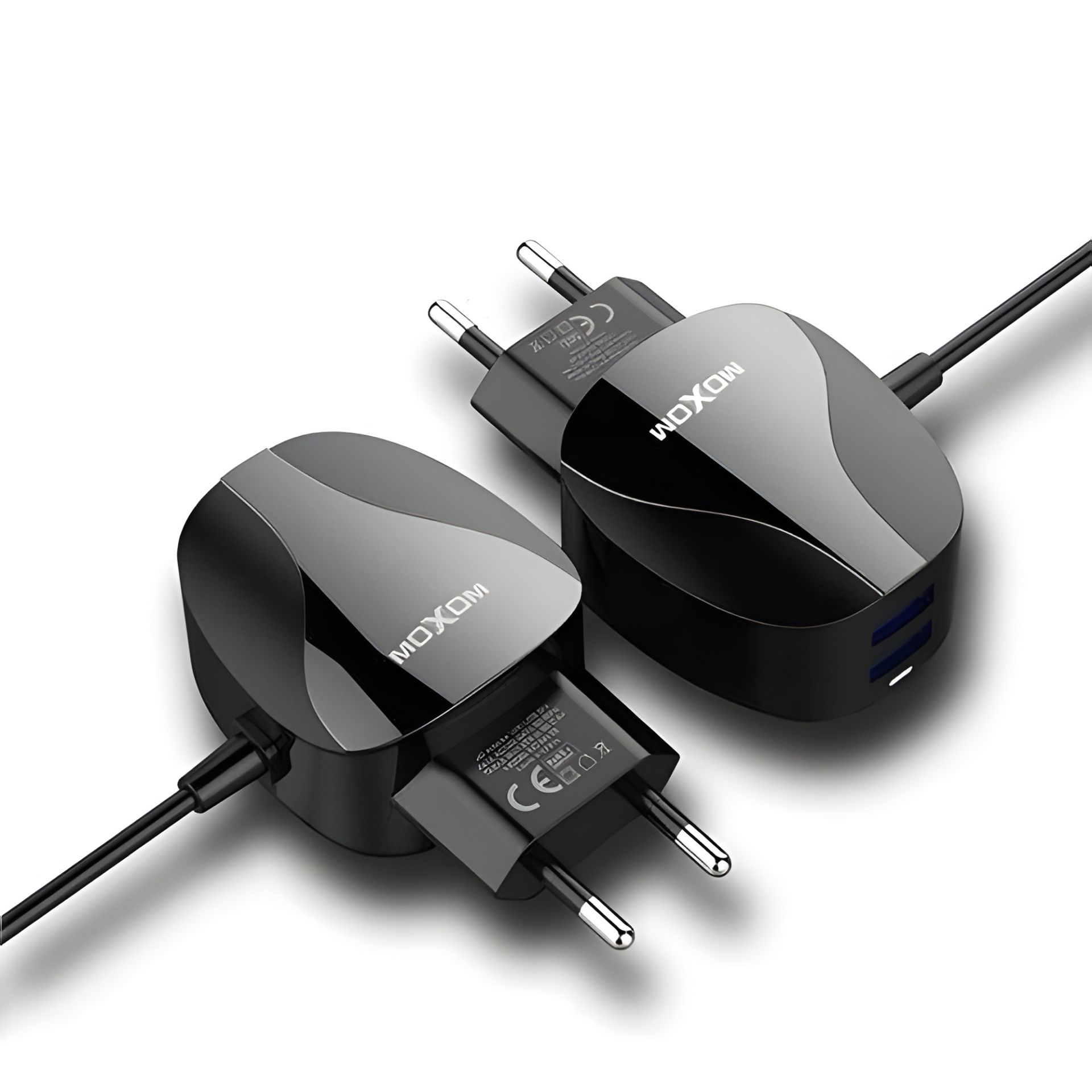 Зарядное устройство Moxom MX-HC15 Cable microUSB + 2USB 2.4A Black Зарядное устройство Moxom MX-HC15 Cable microUSB + 2USB 2.4A Black