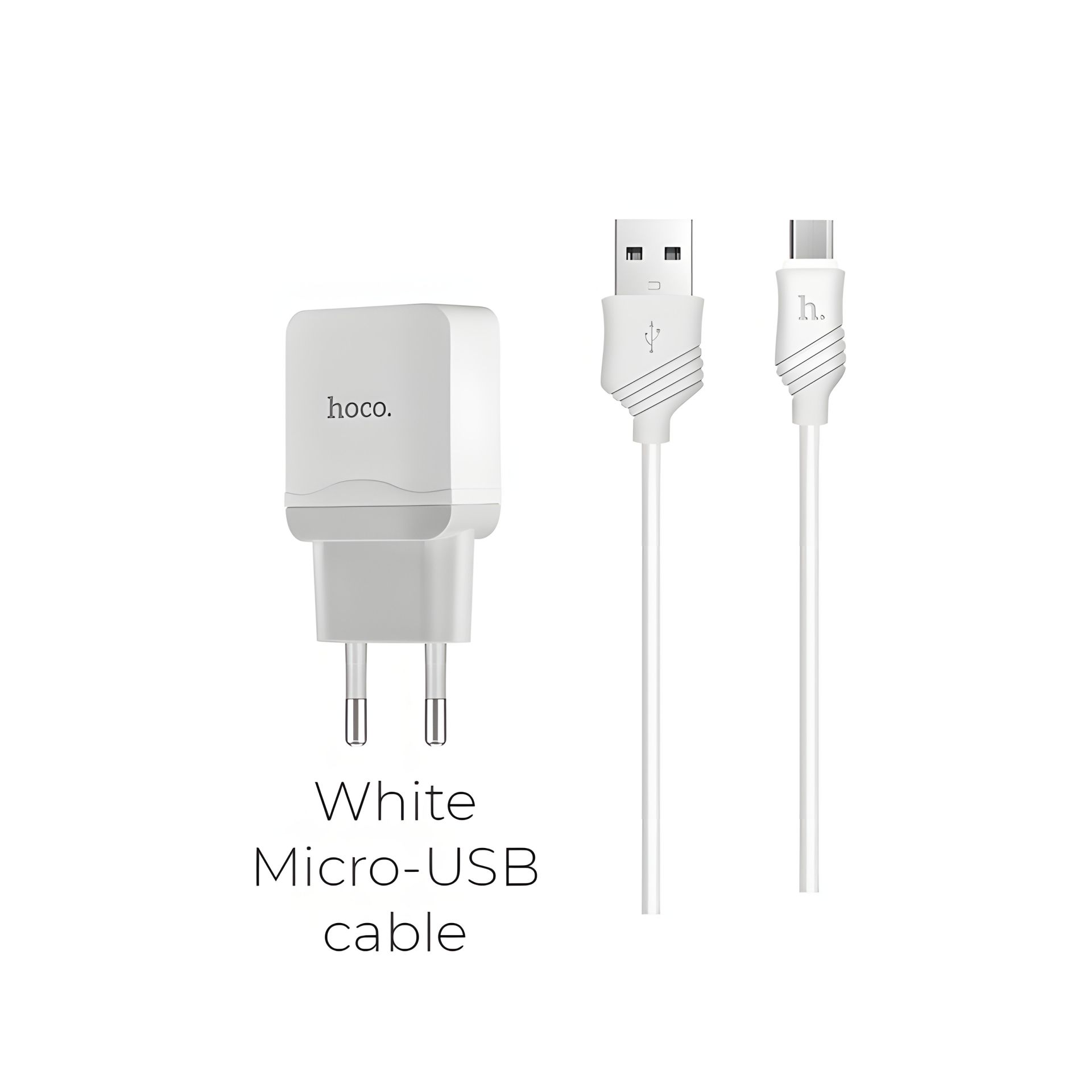 Зарядное устройство Hoco C22A + Cable Micro White Зарядное устройство Hoco C22A + Cable Micro White