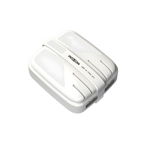 Зарядний пристрій Moxom MX-HC33 LED 2.4A 2USB + Cable microUSB White Зарядний пристрій Moxom MX-HC33 LED 2.4A 2USB + Cable microUSB White