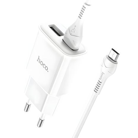 Hoco C73A зарядний пристрій 2USB Micro 2.4A White