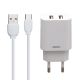 Зарядное устройство Remax RP-U22a 2.4A 2USB + Cable Type-C white Зарядное устройство Remax RP-U22a 2.4A 2USB + Cable Type-C white
