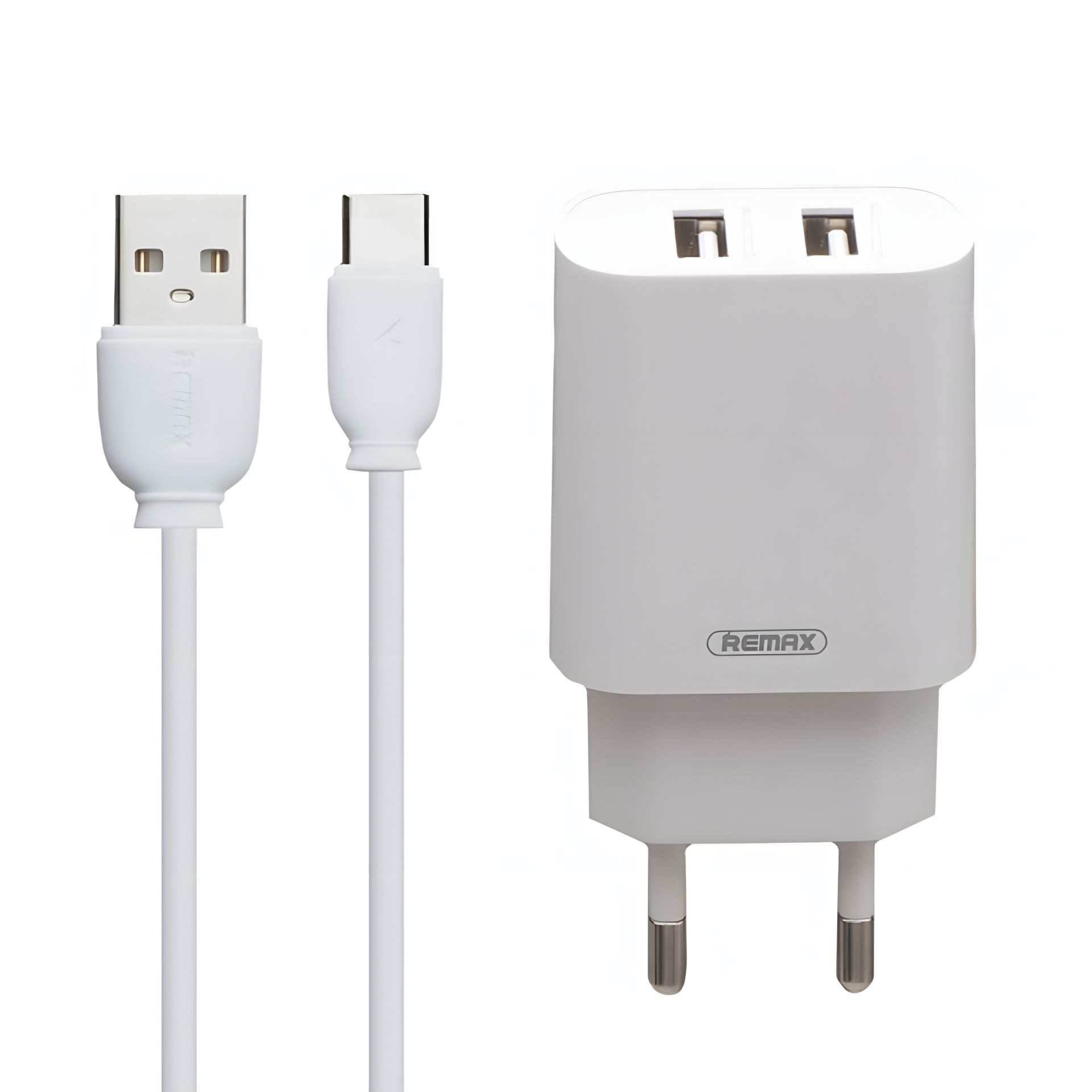 Зарядное устройство Remax RP-U22a 2.4A 2USB + Cable Type-C white Зарядное устройство Remax RP-U22a 2.4A 2USB + Cable Type-C white