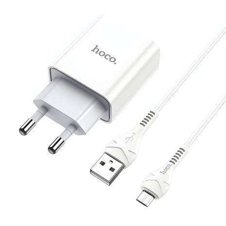 Hoco C81A зарядний пристрій Micro 2.1A White