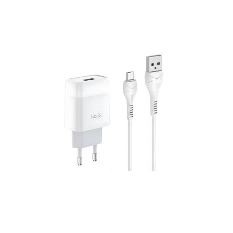 Зарядний пристрій Hoco C72A 2.1A + Micro Cable, білий