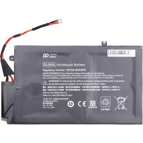 Аккумулятор PowerPlant для ноутбуков HP Envy Ultrabook 4-1150ez (EL04XL) 14.8V 52Wh