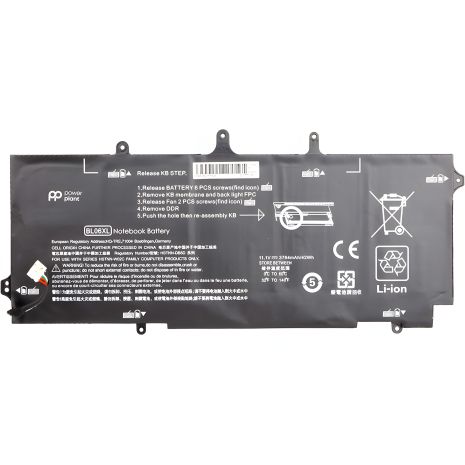 PowerPlant акумулятор для HP Elitebook Folio 1040 G1 (BL06XL) 11.1V 3784mAh ноутбуків